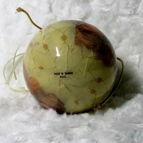 Victorian Angel Christmas Bulb Glazed Paper - Picture 5 of 5